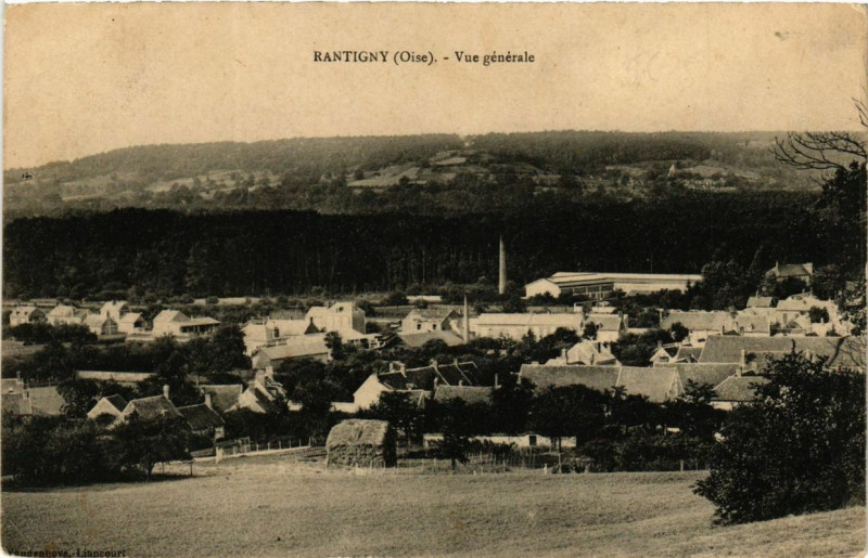 Carte postale ancienne Rantigny Vue générale à Rantigny