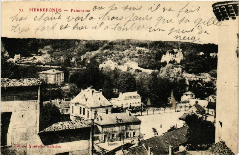 Carte postale ancienne Pierrefonds Panorama à Pierrefonds