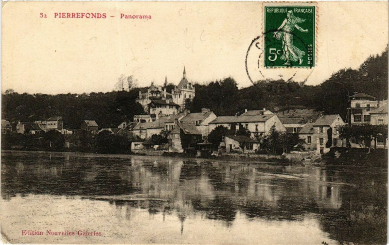 Carte postale ancienne Pierrefonds Panorama à Pierrefonds