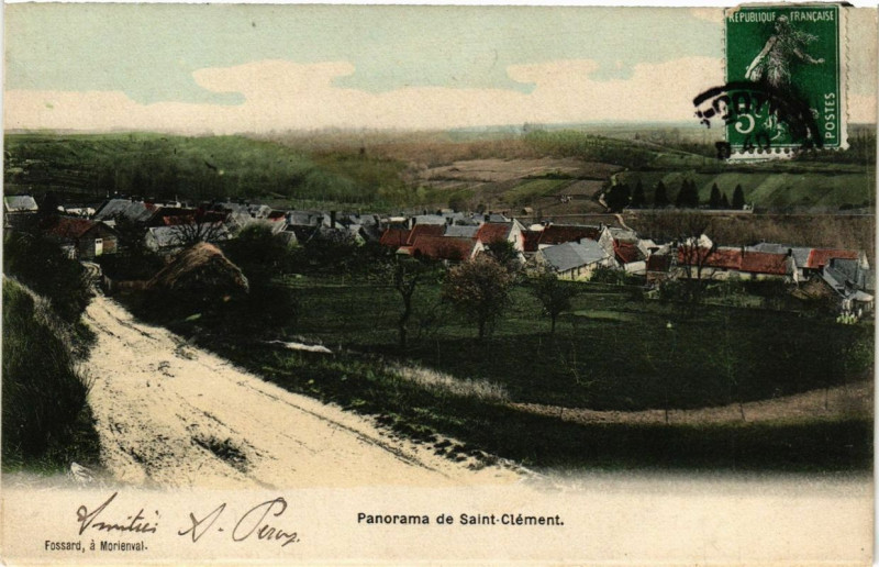 Carte postale ancienne Panorama de Saint-Clement