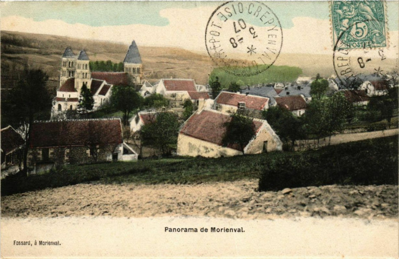 Carte postale ancienne Panorama de Morienval à Morienval