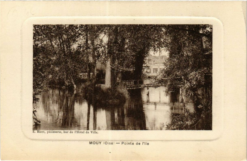Carte postale ancienne Mouy Pointe de l'Ile à Mouy