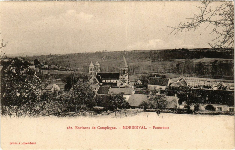 Carte postale ancienne Morienval panorama à Morienval