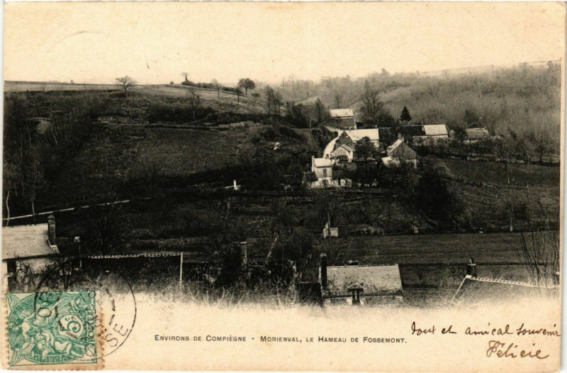 Carte postale ancienne Morienval le Hameau de Fossemont à Morienval