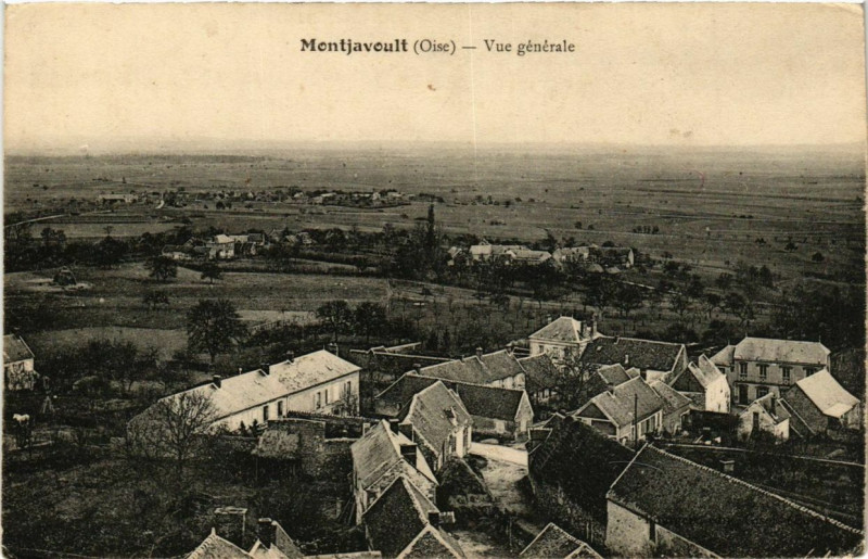 Carte postale ancienne Montjavoult Vue générale à Montjavoult
