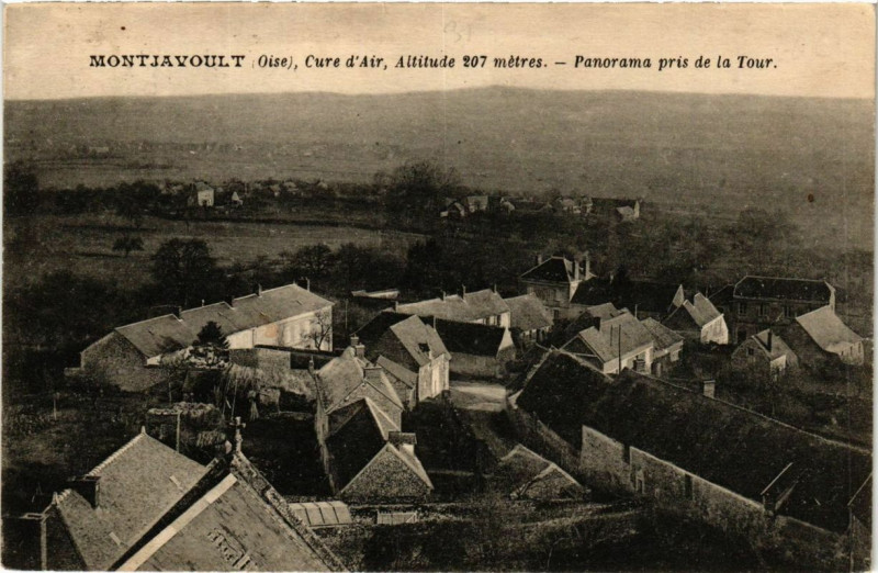 Carte postale ancienne Montjavoult Panorama pris de la Tour à Montjavoult