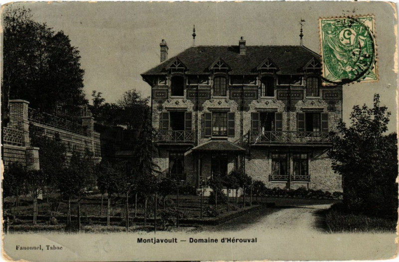 Carte postale ancienne Montjavoult Domaine d'Herouval à Montjavoult