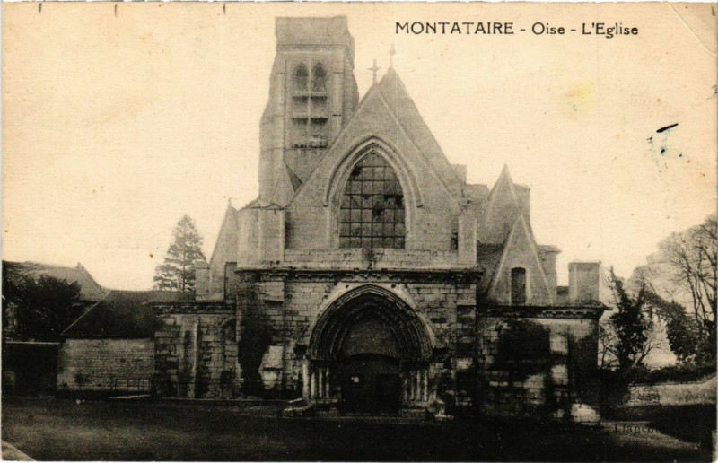 Carte postale ancienne Montataire L'Eglise à Montataire