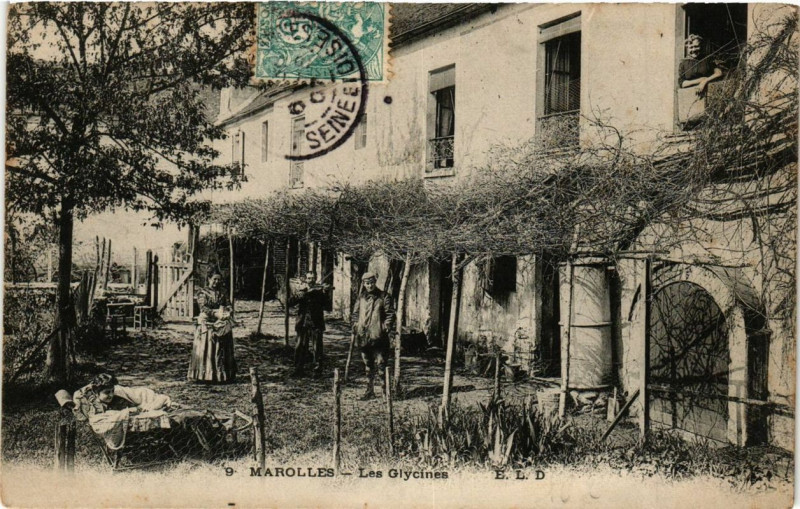 Carte postale ancienne Marolles Les Glycines à Marolles