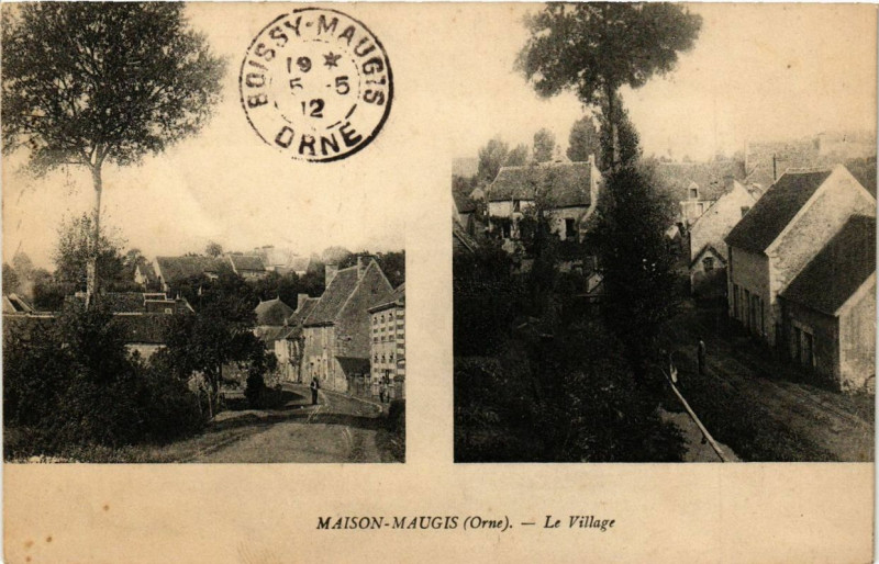 Carte postale ancienne Maison-Maugis le Village