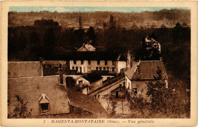 Carte postale ancienne Magent-Montataire Vue générale à Montataire