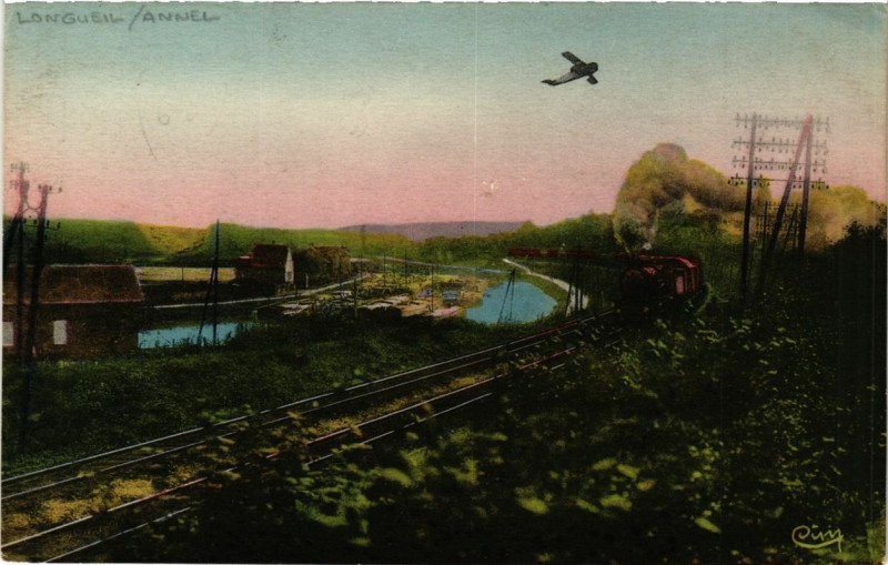 Carte postale ancienne Longueil-Annel Les moyens de locomotion à Longueil-Annel