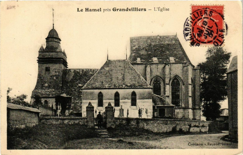 Carte postale ancienne Le Hamel L'Eglise au Hamel