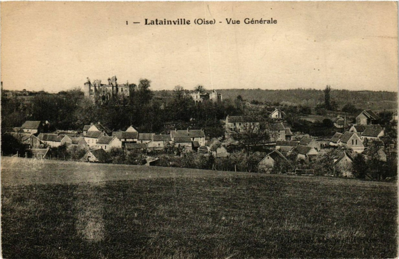 Carte postale ancienne Latainville Vue générale à Ville