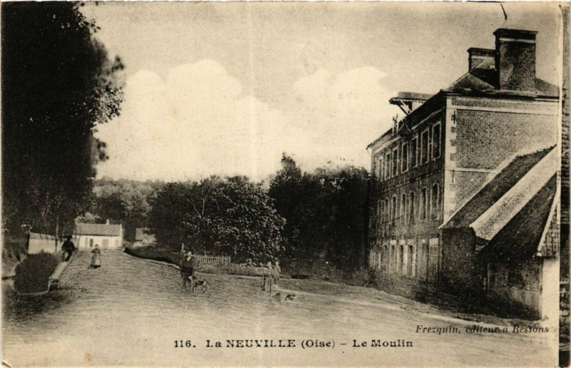 Carte postale ancienne La Neuville Le Moulin à Ville