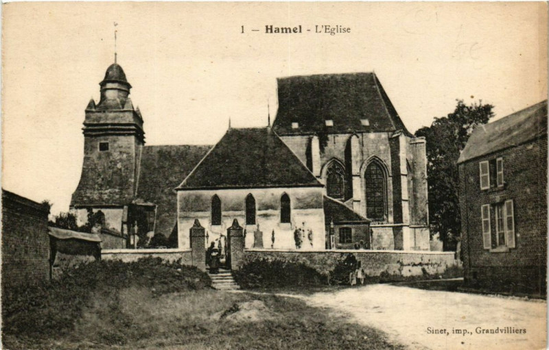 Carte postale ancienne Hamel L'Eglise