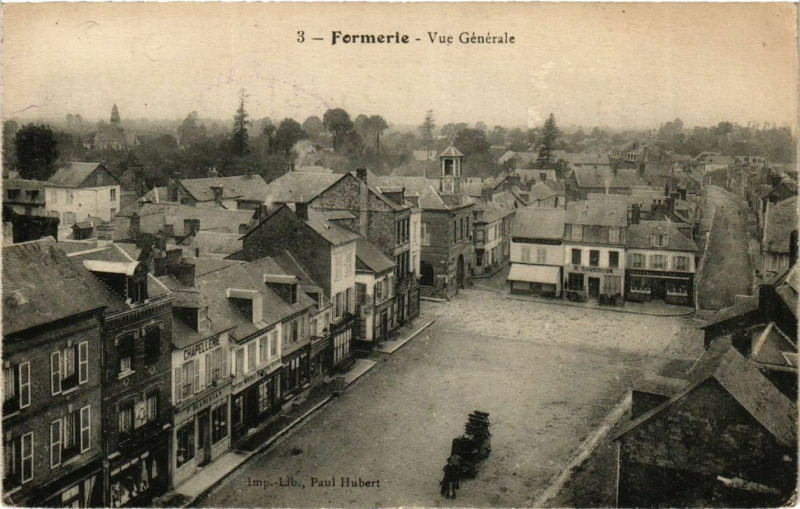 Carte postale ancienne Formerie Vue générale à Formerie