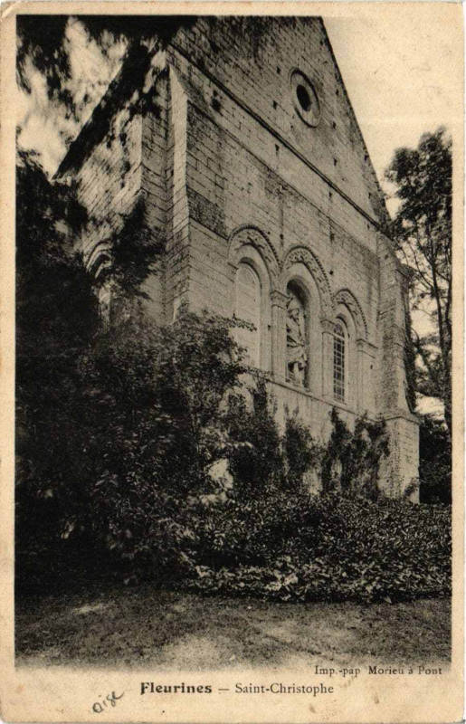 Carte postale ancienne Fleurines Saint-Christophe à Fleurines