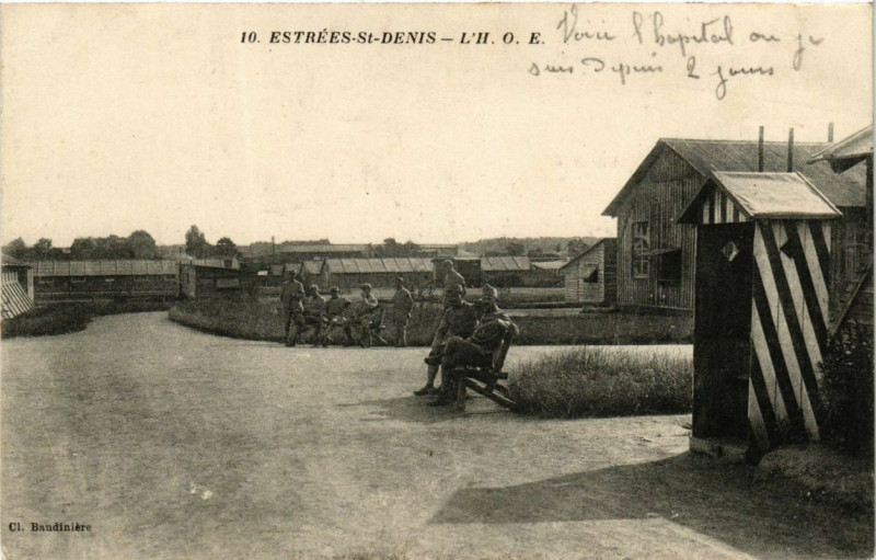 Carte postale ancienne Estrees-Saint-Denis à Estrées-Saint-Denis