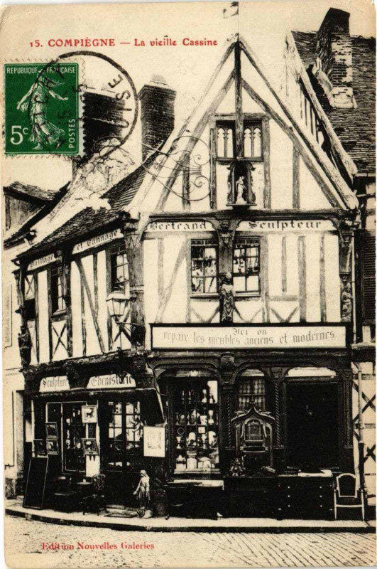 Carte postale ancienne Compiegne La Vieille Cassine à Compiègne