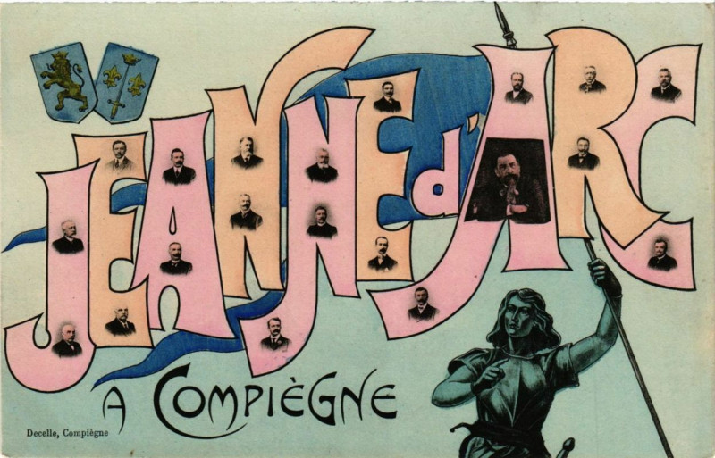 Carte postale ancienne Compiegne Fetes de Jeanne d'Arc à Compiègne