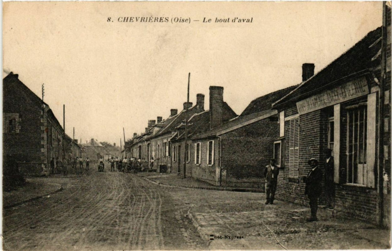 Carte postale ancienne Chevrieres Le bout d'aval à Chevrières