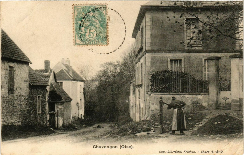 Carte postale ancienne Chavencon à Chavençon