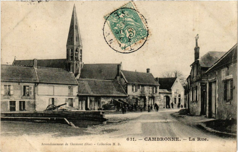 Carte postale ancienne Cambronne La Rue