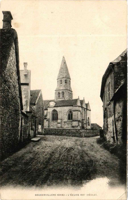 Carte postale ancienne L'Eglise (XIIe siècle) à Bouconvillers
