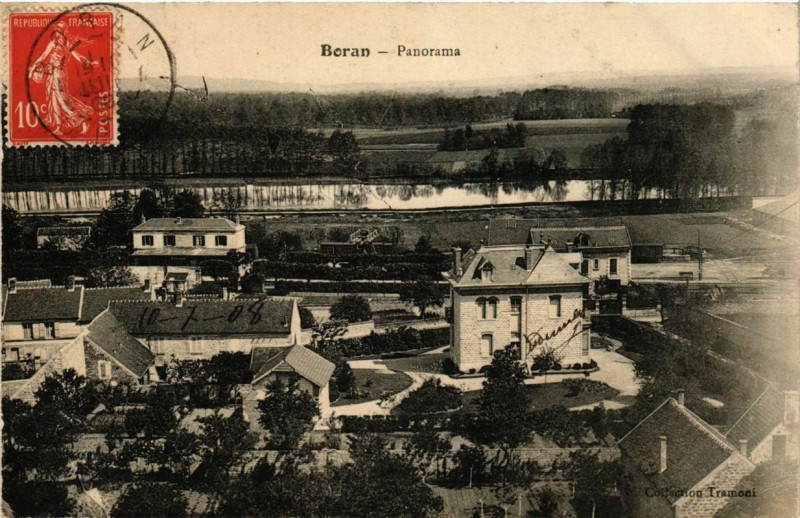 Carte postale ancienne Boran Panorama