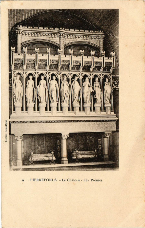 Carte postale ancienne Pierrefonds - Chateau - Les Prenses à Pierrefonds