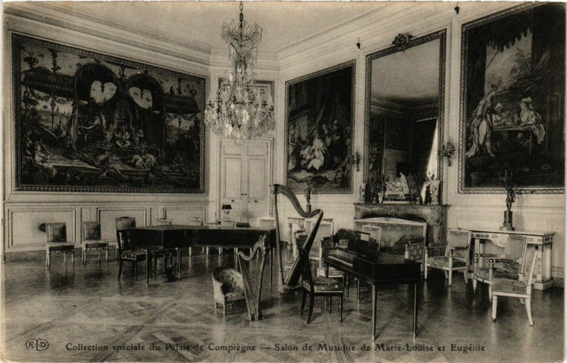 Carte postale ancienne Coll. speciale du Palais de Compiegne - Salon de Marie-houise à Compiègne