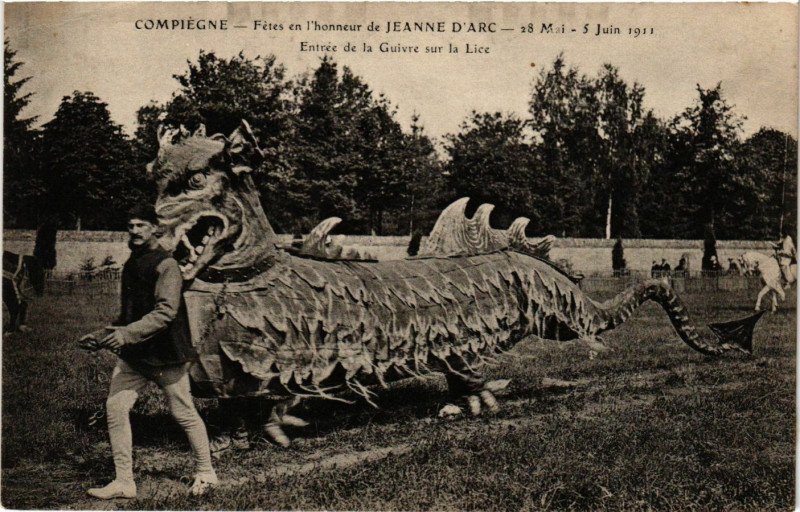 Carte postale ancienne Compiegne Fetes en l'honneur de Jeanne d'Arc 28 Mai 5 Juin 1911 à Compiègne