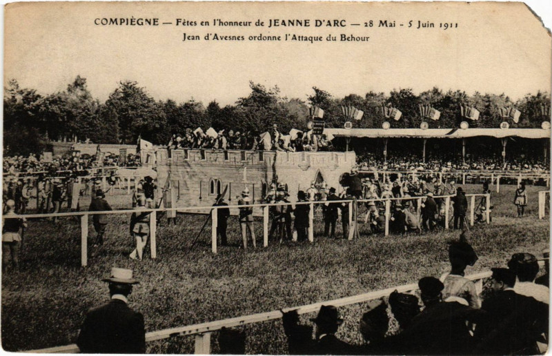 Carte postale ancienne Compiegne-Fetes en l'honneur de Jeanne d'Arc - 28 Mai-5 Juin 1911 à Compiègne