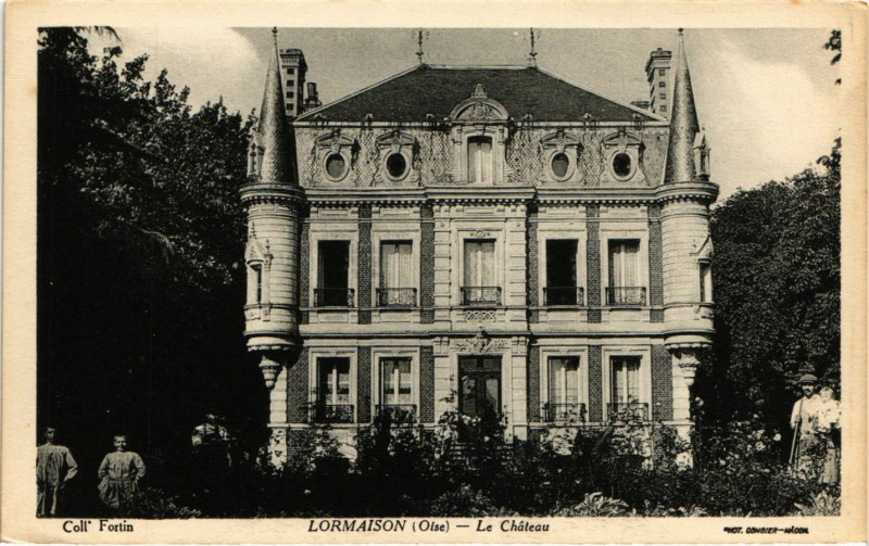 Carte postale ancienne Coll' Fortin - Lormaison - Le Chateau à Lormaison