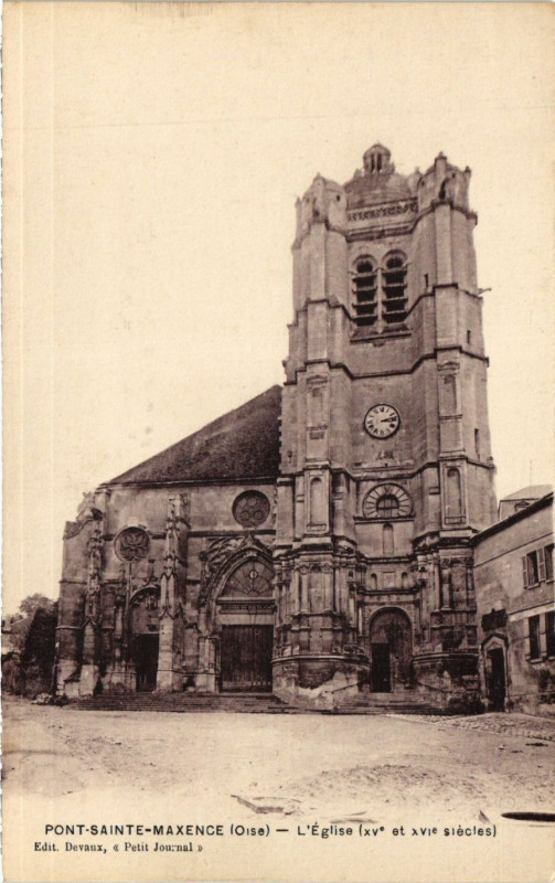 Carte postale ancienne Pont-Sainte-Maxence - L'Eglise (Xv et Xvi siecles) à Pont-Sainte-Maxence