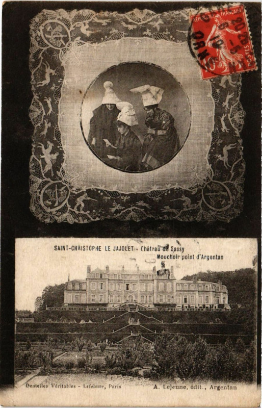 Carte postale ancienne Saint-Christophe - le Jajoéet - Chateau de Sassy