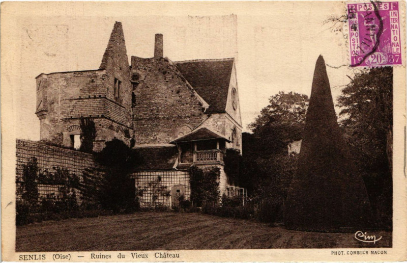 Carte postale ancienne Senlis - Ruines du Vieux Chateau à Senlis