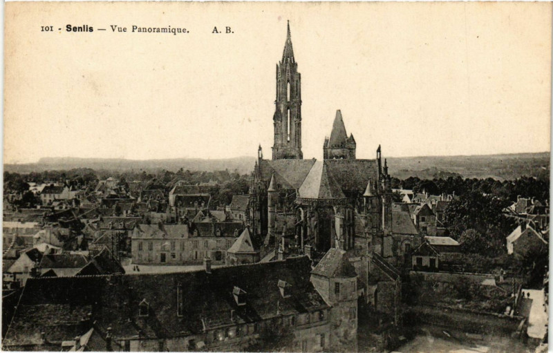 Carte postale ancienne Senlis - Vue Panoramique à Senlis