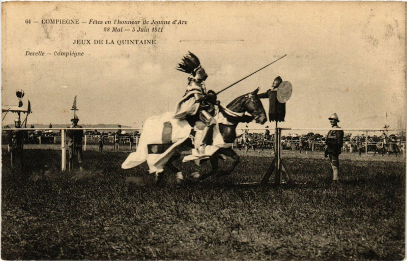 Carte postale ancienne Compiegne - Fetes en l'honneur de Jeanne d'Arc 28 Mai-5 Juin 1911 à Compiègne