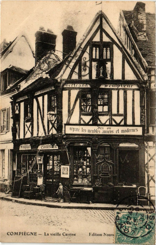 Carte postale ancienne Compiegne - La vieille Cassine à Compiègne