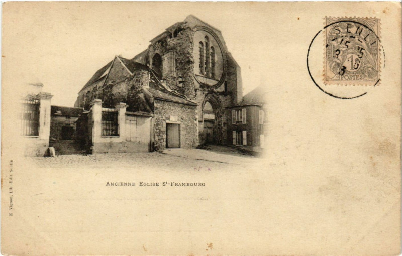 Carte postale ancienne Ancienne Eglise Saint-Frambourg