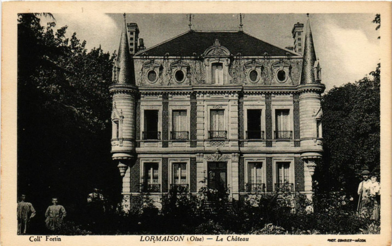 Carte postale ancienne Coll' Fortin - Lormaison - Le Chateau à Lormaison