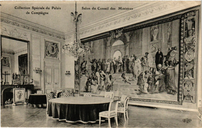Carte postale ancienne Coll. speciale du Palais de Compiegne - Salon du Conseil des à Compiègne