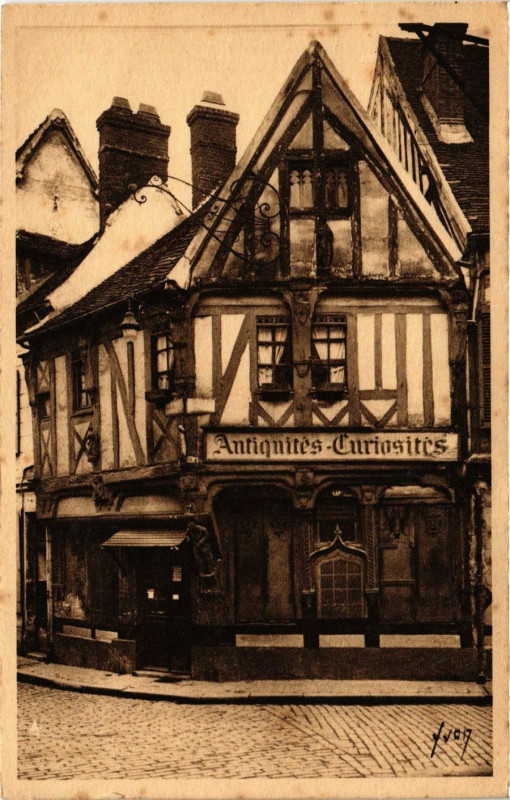 Carte postale ancienne Compiegne - La Vieille Carsine rue des Lombards à Compiègne