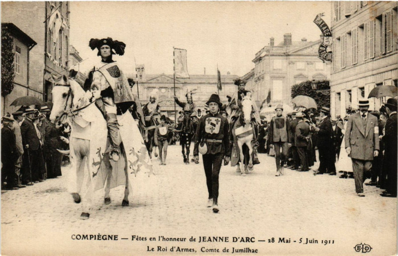Carte postale ancienne Compiegne - Fetes en l'honneur de Jeanne d'Arc - 28 Mai - 5 Juin à Compiègne