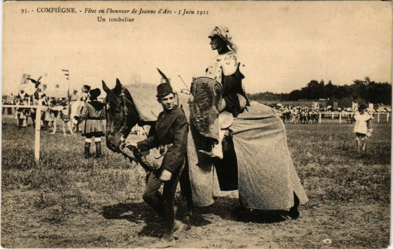 Carte postale ancienne Compiegne - Fetes en l'honneur de Jeanne d'Arc - 5 Juin 1911... à Compiègne
