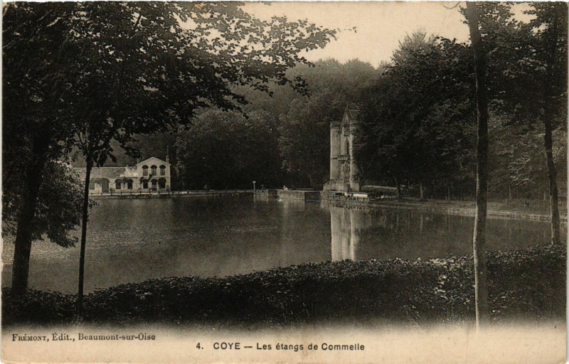 Carte postale ancienne Coye - Les Etangs de Commeile