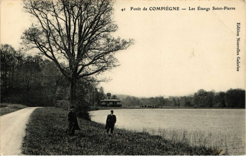 Carte postale ancienne Foret de Compiegne - Les Etangs Saint-Pierre à Compiègne