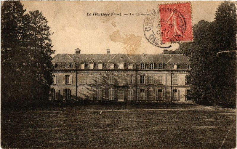 Carte postale ancienne La Houssoye - Le Chateau à La Houssoye
